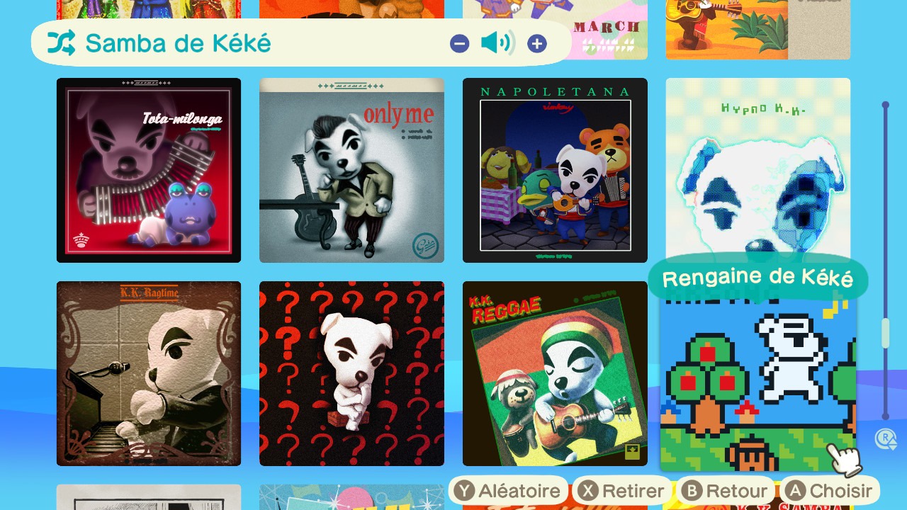 Liste Musique Kéké Animal Crossing New Horizon