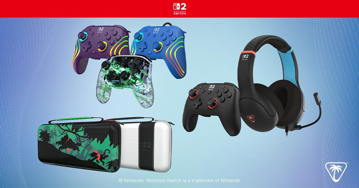 Turtle Beach muscle la Switch 2 : manettes, étuis et style à gogo !