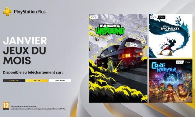 PlayStation Plus : janvier 2026 démarre sur les chapeaux de roues