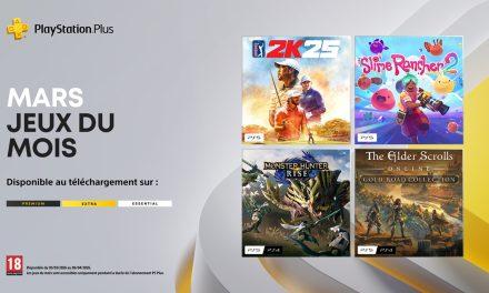 PlayStation Plus mars 2026 : chasse, swing et slimes au menu