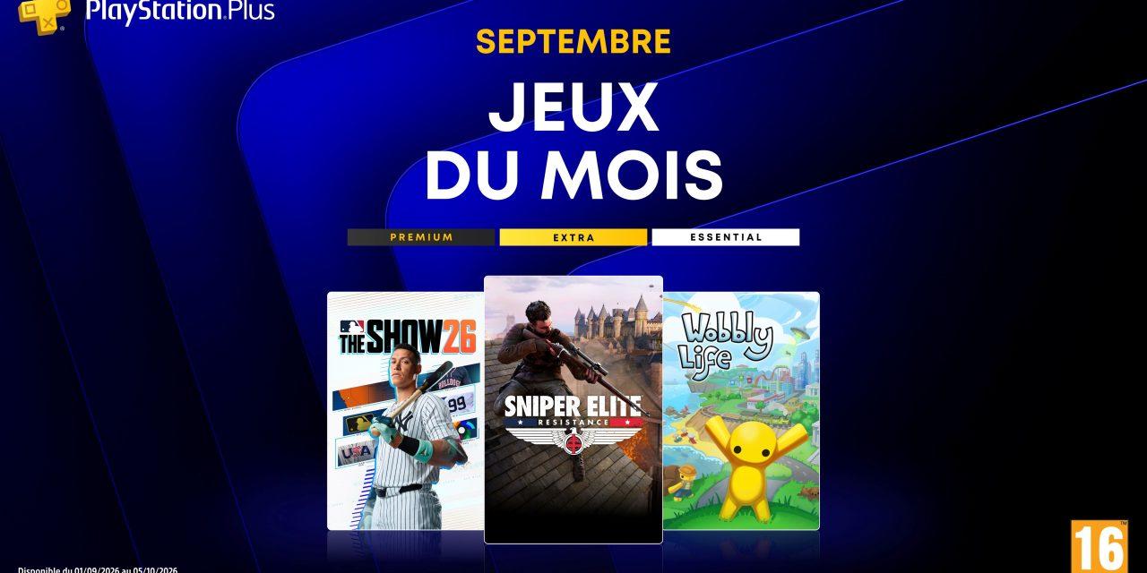 PlayStation Plus : les jeux gratuits de septembre 2026 sont connus