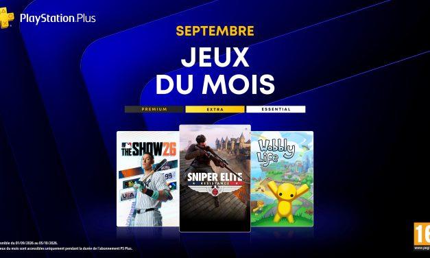 PlayStation Plus : les jeux gratuits de septembre 2026 sont connus