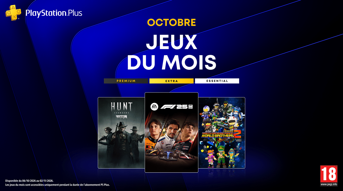 PlayStation Plus : les jeux d’octobre 2026 passent en mode survie